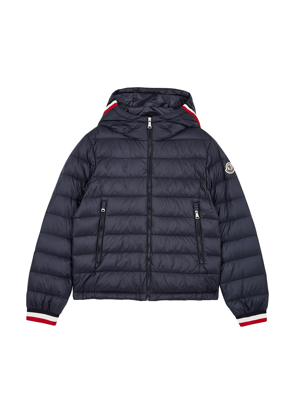 Moncler KIDS Giroux navy quilted shell jacket (12-14 years) first ...